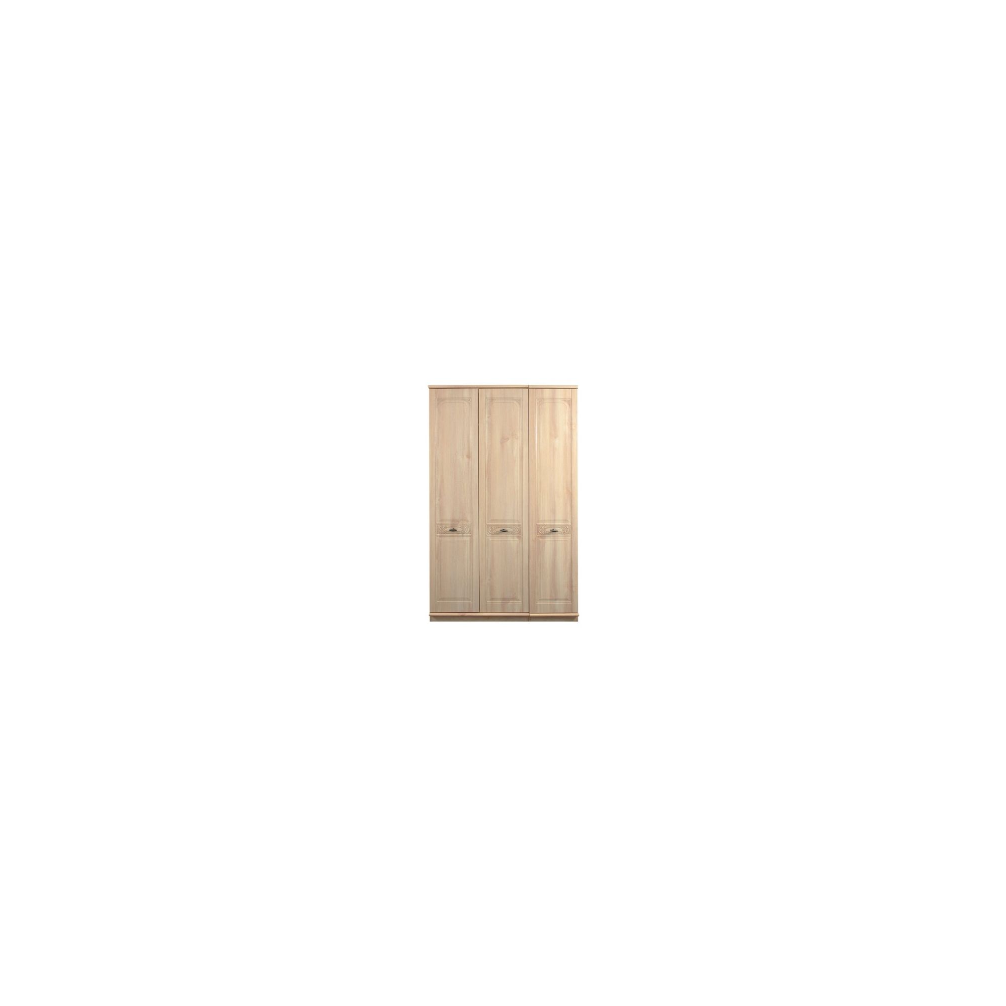 Caxton Florence 3 Door Wardrobe in Washed Oak Effect at Tesco Direct