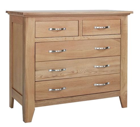 Image of Sherwood Oak 2 Over 3 Drawer Chest