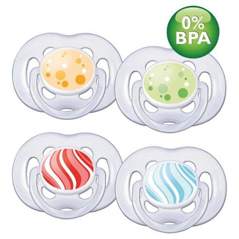 Image of Philips Avent Scf180/24 Contemporary Freeflow Soothers (6-18 Months)