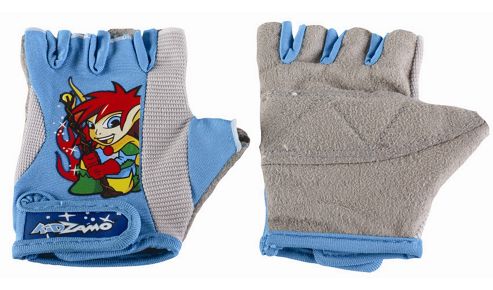 Image of Kidzamo Boys Protective Cycle Glove / Mitt With Coby Blue Design
