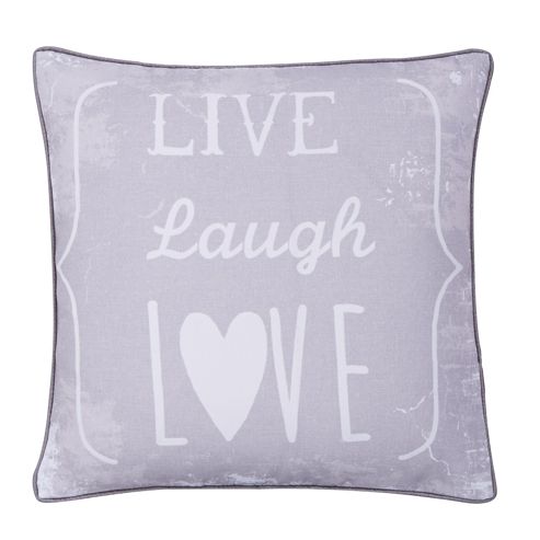 Image of Catherine Lansfield Home Live Laugh Love Cushion Cover