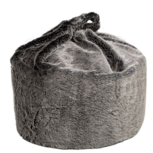 Image of Kaikoo Faux Fur Bean Bag, Grey