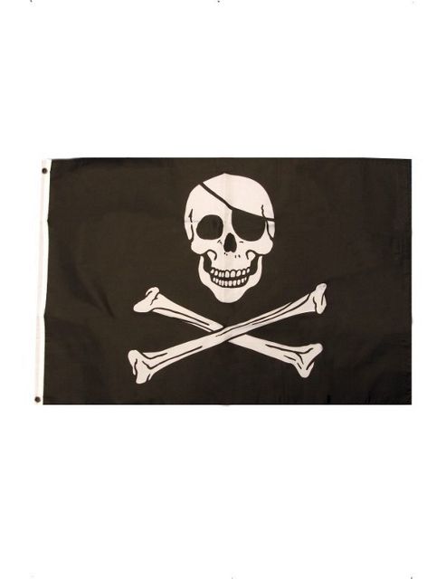 Image of Pirate Skull And Crossbones Flag