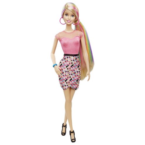 Image of Barbie Rainbow Makeover Hair Feature Doll