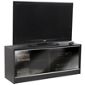 Black TV Cabinet With Double Sliding Doors