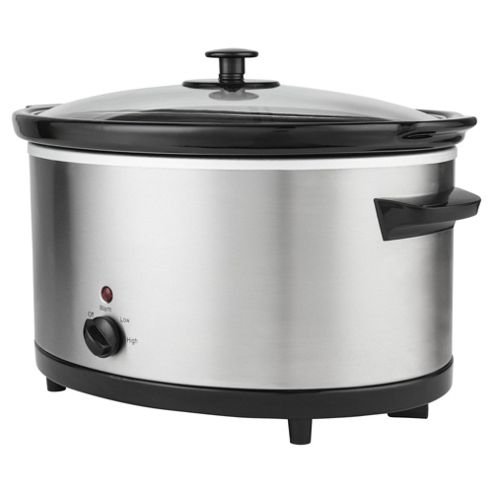 Buy Tesco Slow Cooker, SCSS13, 5.5L - Stainless Steel from our Slow Cookers range - Tesco