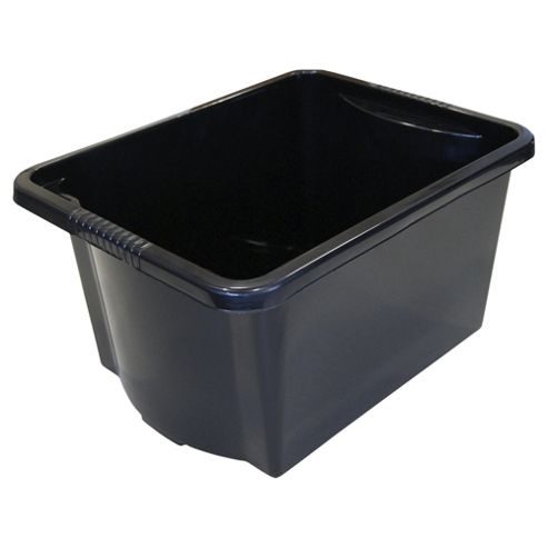 Image of Wham Plastic 30l Stackable Storage Box, Black
