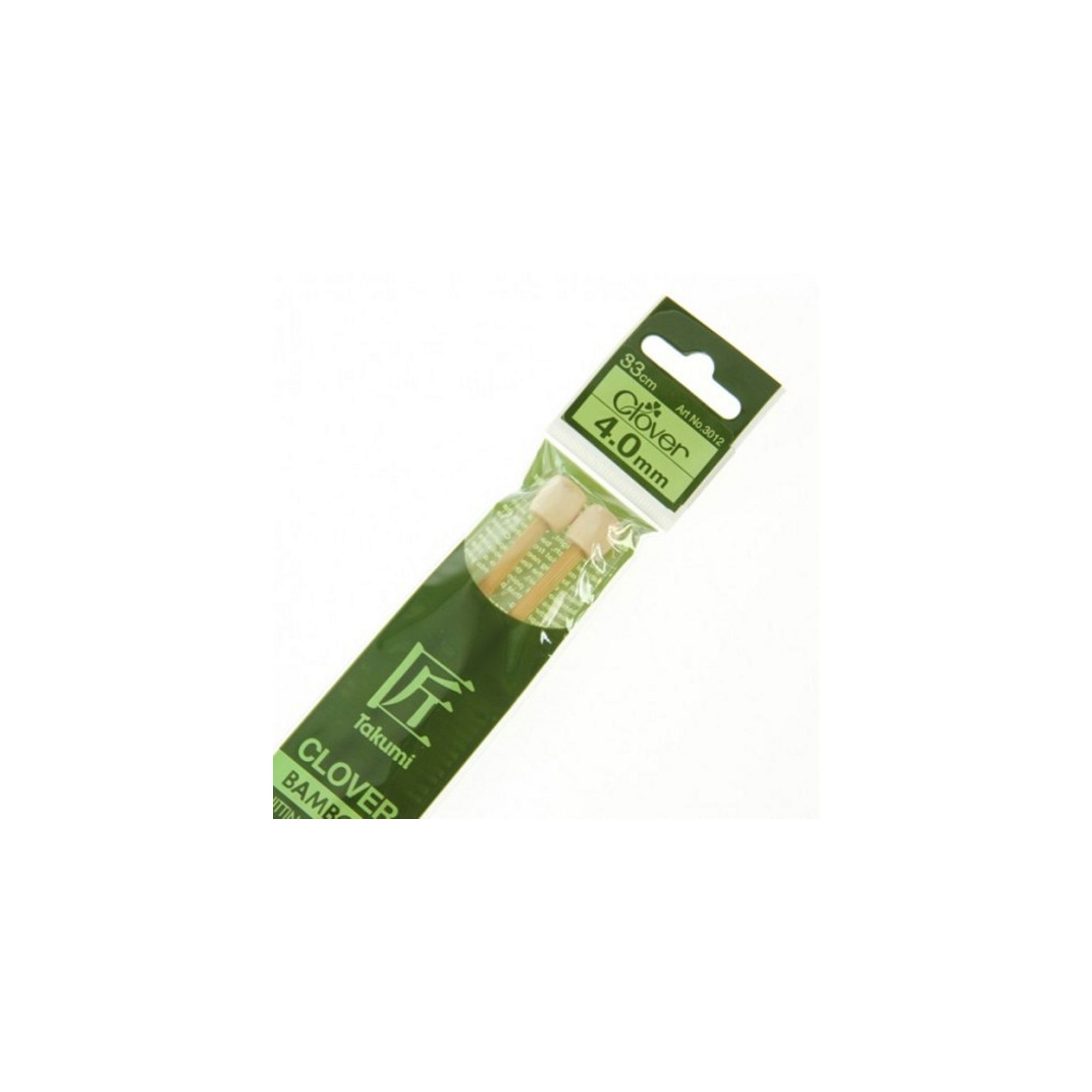 Clover Takumi Bamboo Knitting Needles 40mm 2pk