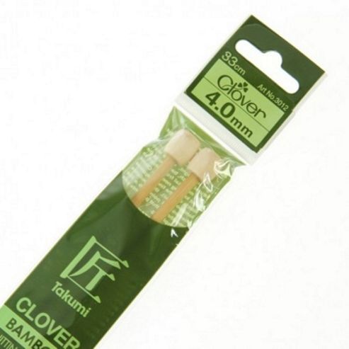 Image of Clover Takumi Bamboo Knitting Needles - 4.0mm - 2pk
