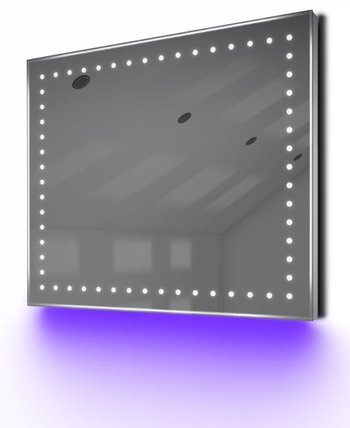Image of Bathroom Shaver Mirror With Underlighting, Bluetooth, Demist & Sensor K67suaud