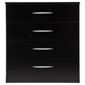 Ashton 4 Drawer Chest Black Ash