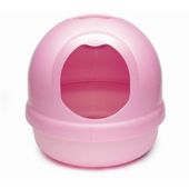 Petmate Booda Dome cat Box in Pearl and Pink
