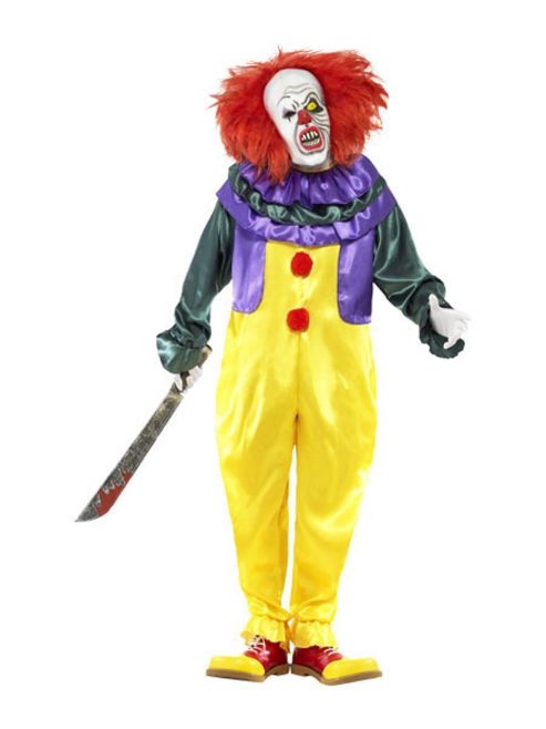 Image of Classic Horror Clown - Adult Costume Size: 42-44