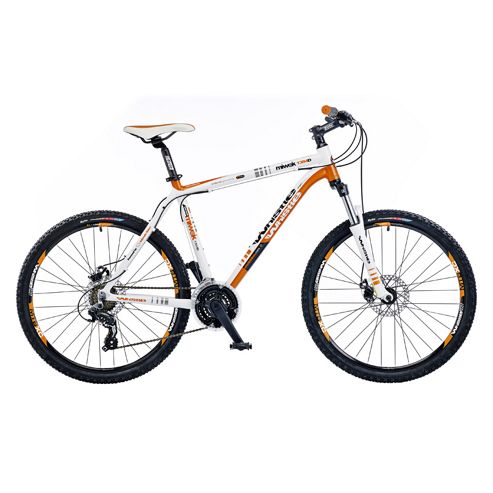 18" Whistle Miwok 1384d Mens` Bike, White/orange
