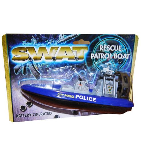 Image of S.w.a.t Police Rescue Battery Operated Patrol Boat Bath Toy