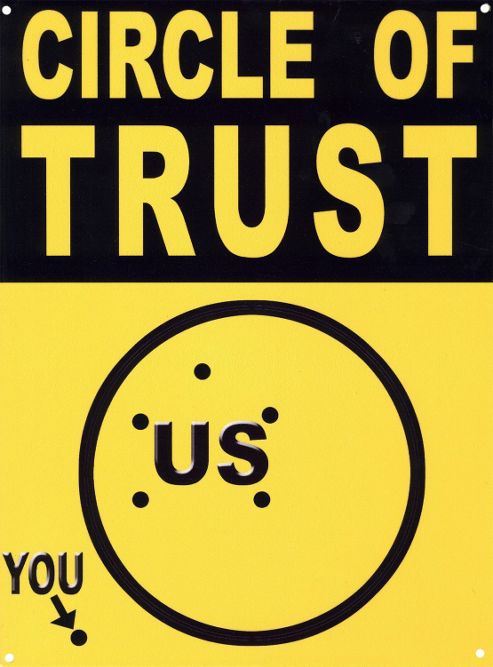 Image of Circle Of Trust Tin Sign