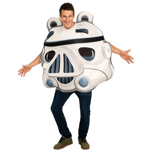 Image of Rubies Fancy Dress - Angry Birds Star Wars - Stormtrooper Pig Costume Adult One Size