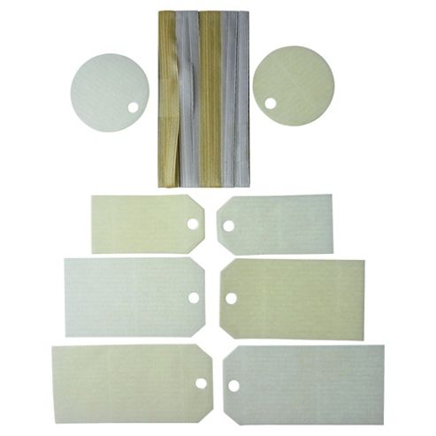 Image of Tags & Ribbons Small White/cream