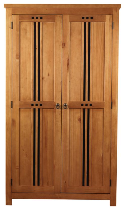 Image of All Home Curlew 2 Door Wardrobe - Oak