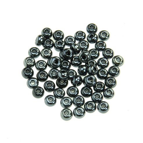 Image of Czech Seed Bead 4/0 Gunmetal