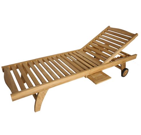 Image of Bentley Garden Teak Sun Lounger