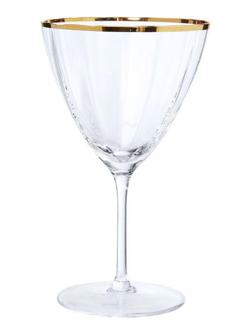 Image of Biba Gold Rim Optic Wine Glass