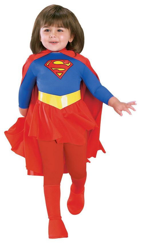 Image of Rubies Fancy Dress - Deluxe Supergirl Costume - Small. Uk Size 3-4 Years - 18726