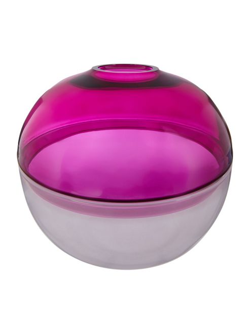 Image of Pied A Terre Plum & White Decorative Globe Vase