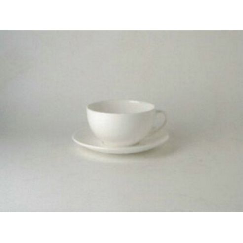 Image of White Basics Cappuccino Cup & Saucer 320ml