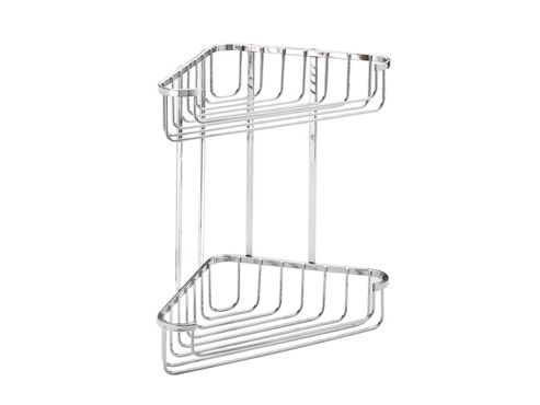 Image of Croydex Qm363841 Wirework Cnr Basket 2tier Lge