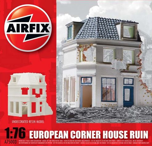 Image of European Corner House Ruin (a75003) 1:76