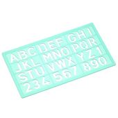 Linex Standard Lettering Stencil - 20mm