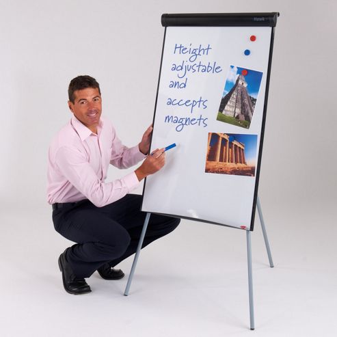 Image of Metroplan Hawk Flipchart Easel - Black
