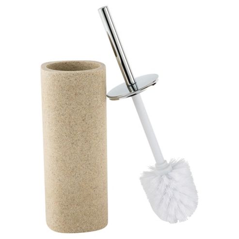 Image of Tesco Stone Effect Word Toilet Brush And Holder