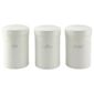 Tesco Set of 3 Tin Canisters, White