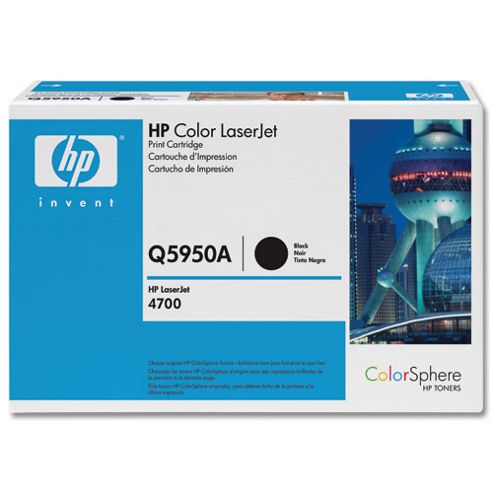 Image of Hp Black Print Cartridge (yield 11,000) With Colorsphere Toner For Laserjet 4700 Colour Printer