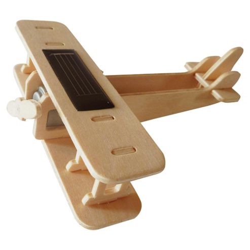 Image of Solar Biplane Wooden Craft Kit