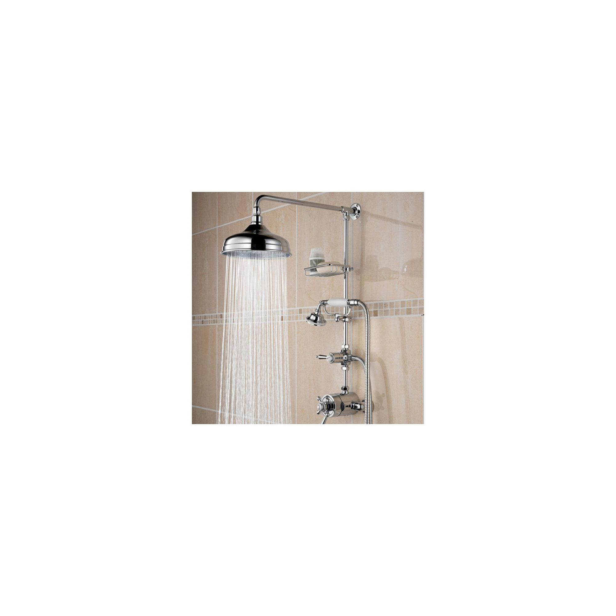 Bristan Trinity Thermostatic Surface Mounted Shower with Rigid Riser and Divertor to Shower Handset Chrome Plated at Tesco Direct