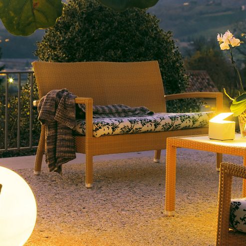 Image of Varaschin Lotus Relax Chair By Varaschin R And D (set Of 2) - Dark Brown - Panama Orange