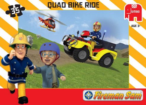 Image of Fireman Sam Jumbo Games Quad Bike Ride Jigsaw Puzzle