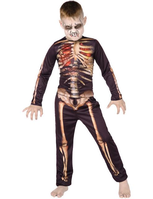 Image of Child Skeleton Halloween Costume