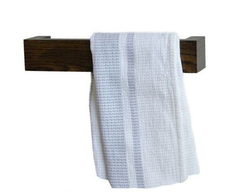 Image of Wireworks Simline Hand Towel Rail - Natural Oak - 60cm