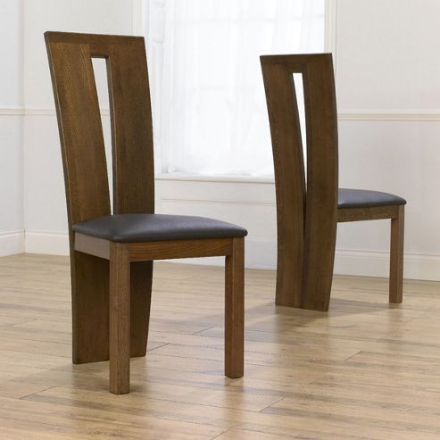 Image of Mark Harris Furniture Dark Arizona Dining Chair (set Of 2) - Ivory