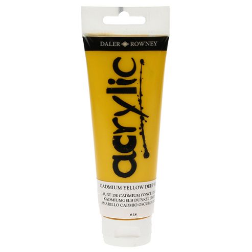Image of Daler Graduate Acrylic Cadmium Yellow Deep Hue 120ml