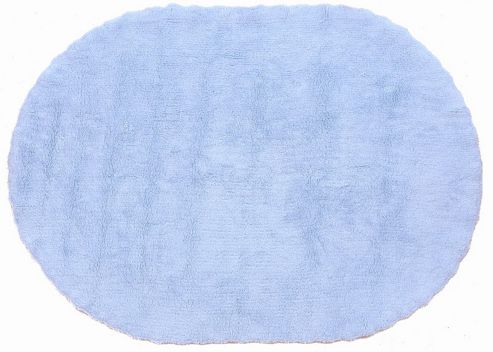 Image of Lorena Canals Blonda Blue Children's Rug - 120 Cm W X 160 Cm D (3 Ft 11 In X 5 Ft 3 In)