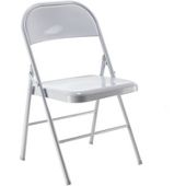 Jemini Metal Folding Chair White KF73588
