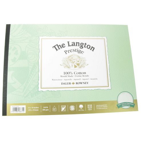 Image of Daler Langton Prestige Watercolour Cp Pad 14 X 10