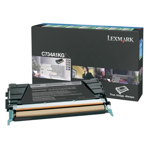 Image of Lexmark Toner Cartridge (c734a1kg) - Black