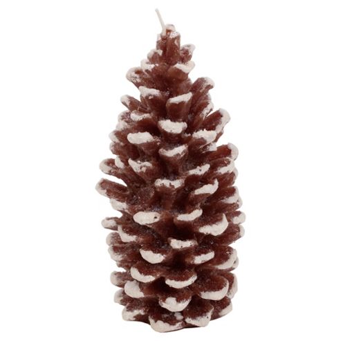 Image of Pine Cone Candle Large, Brown