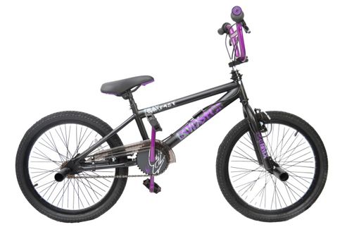 Image of Rooster Go Easy Freestyle Bmx Matt Black/purple